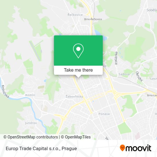 Карта Europ Trade Capital s.r.o.