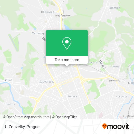 Карта U Zouzelky