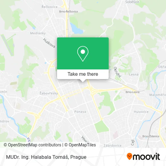 Карта MUDr. Ing. Halabala Tomáš