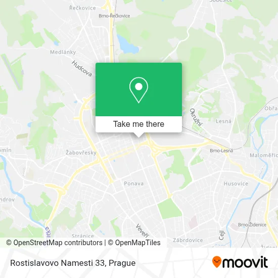 Rostislavovo Namesti 33 map