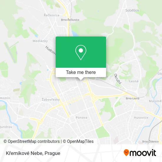 Křemíkové Nebe map