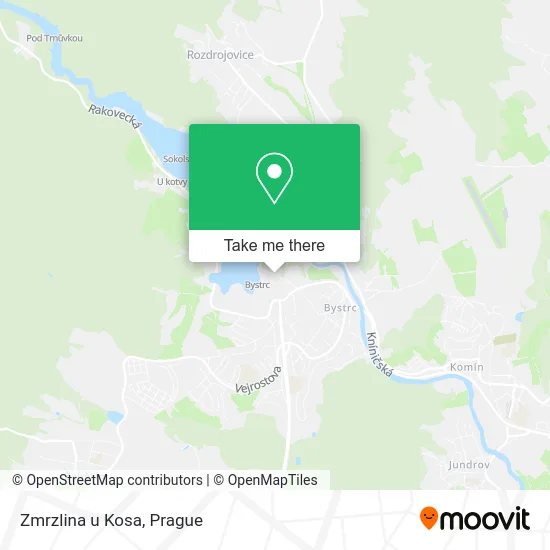 Zmrzlina u Kosa map