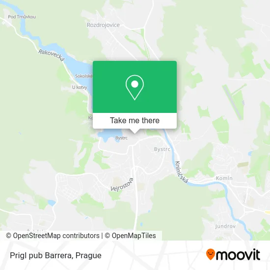 Карта Prigl pub Barrera