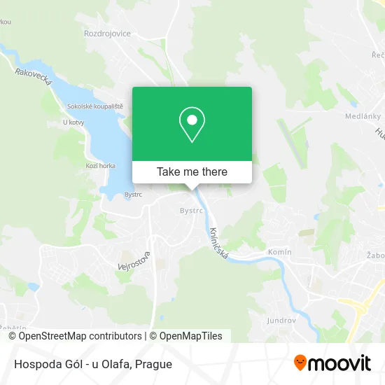 Карта Hospoda Gól - u Olafa
