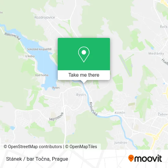 Карта Stánek / bar Točna