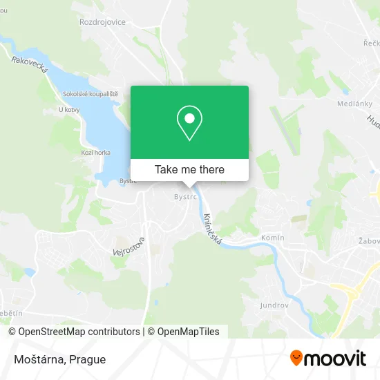 Карта Moštárna
