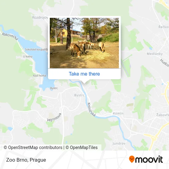 Карта Zoo Brno