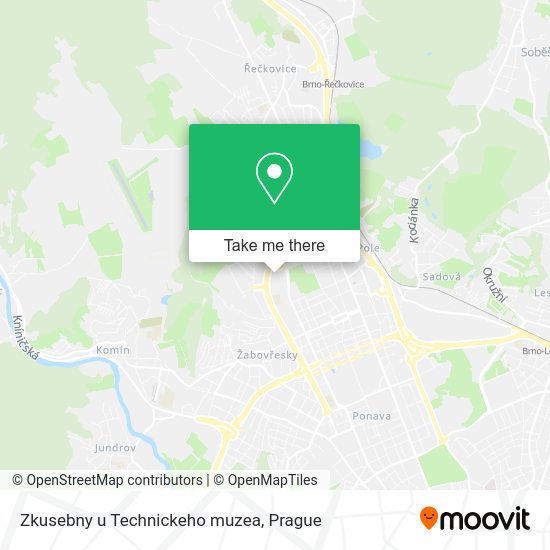 Карта Zkusebny u Technickeho muzea