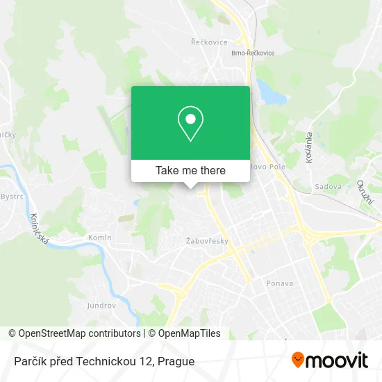 Карта Parčík před Technickou 12