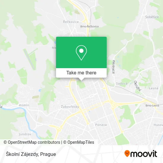 Карта Školní Zájezdy