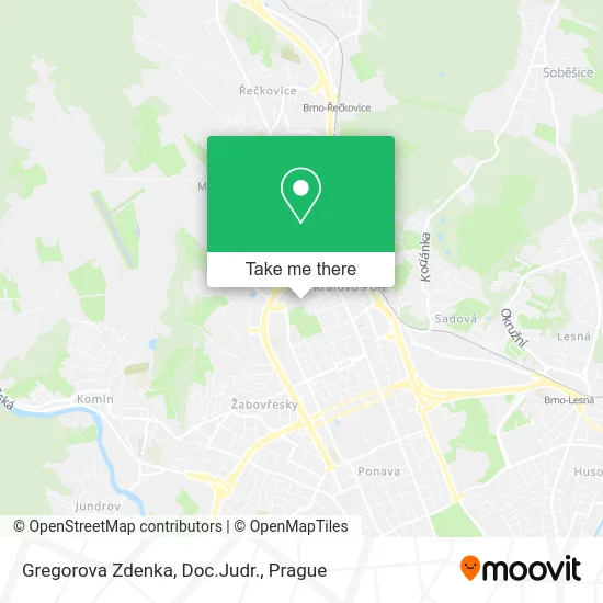 Карта Gregorova Zdenka, Doc.Judr.