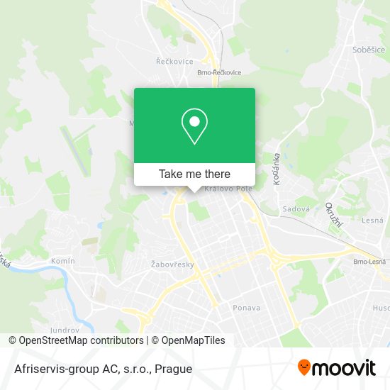 Карта Afriservis-group AC, s.r.o.