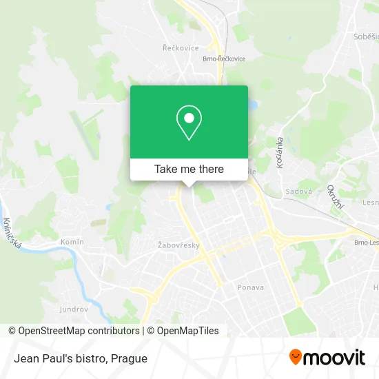 Карта Jean Paul's bistro