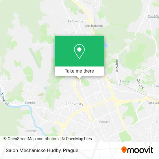 Карта Salon Mechanické Hudby