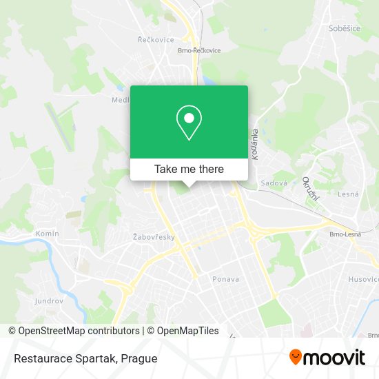 Карта Restaurace Spartak