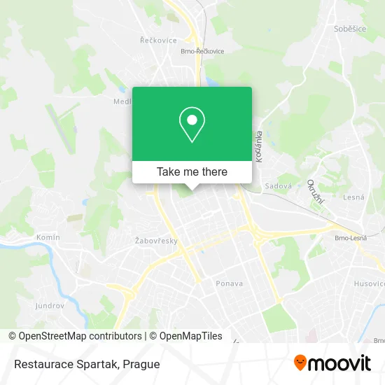 Карта Restaurace Spartak