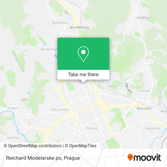 Карта Reichard Modelarske po