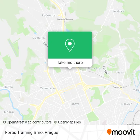 Карта Fortis Training Brno