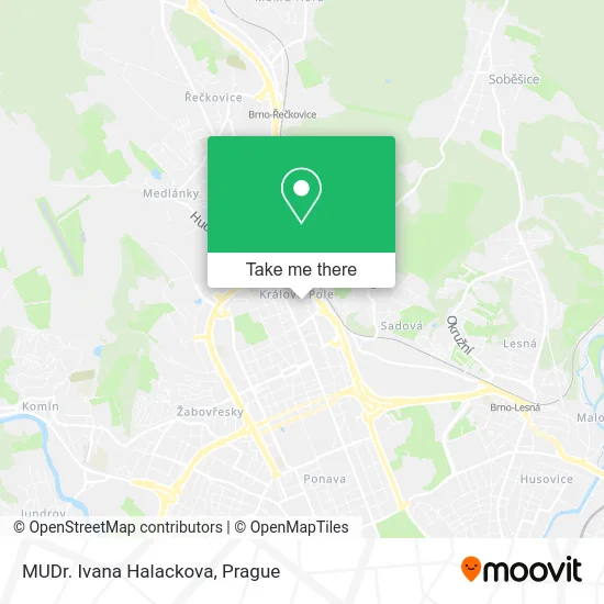 Карта MUDr. Ivana Halackova