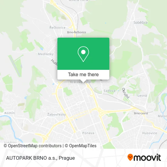 Карта AUTOPARK BRNO a.s.