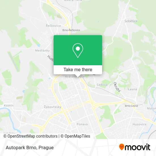 Карта Autopark Brno
