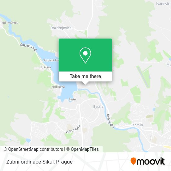 Карта Zubni ordinace Sikul
