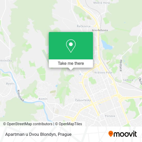 Карта Apartman u Dvou Blondyn
