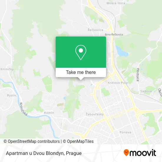 Карта Apartman u Dvou Blondyn
