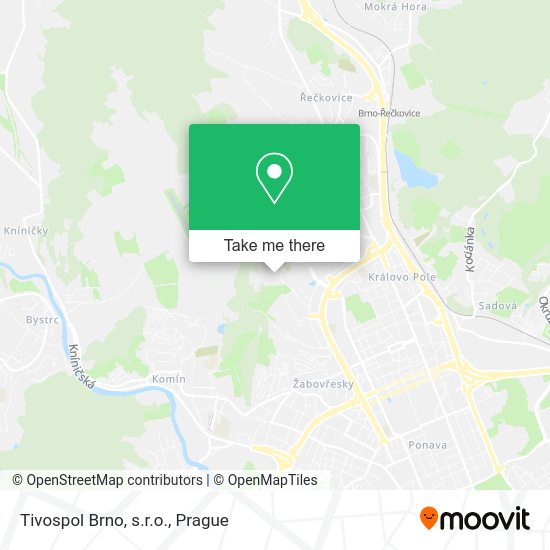 Карта Tivospol Brno, s.r.o.