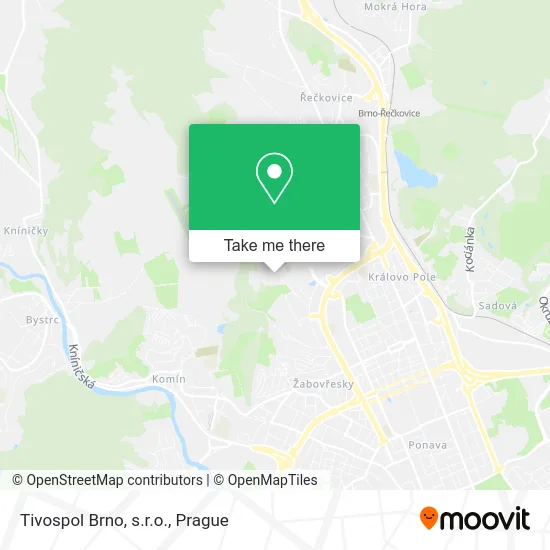 Карта Tivospol Brno, s.r.o.
