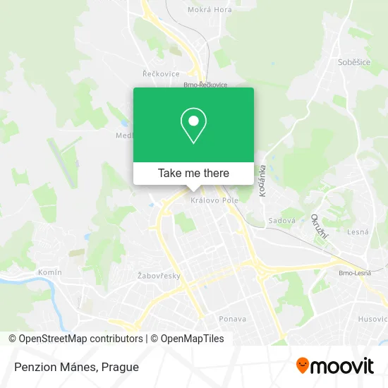 Карта Penzion Mánes