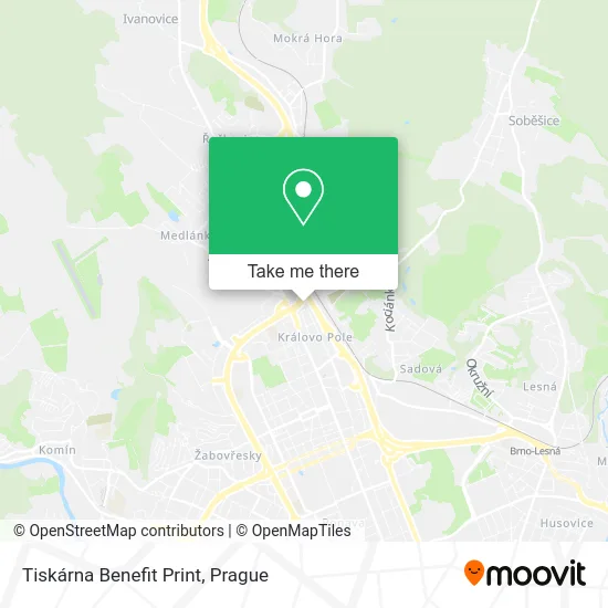 Карта Tiskárna Benefit Print