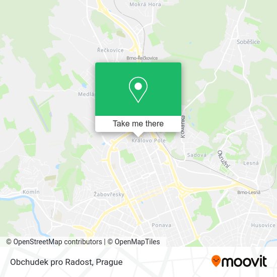 Карта Obchudek pro Radost