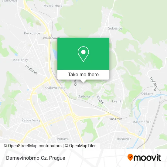 Карта Damevinobrno.Cz