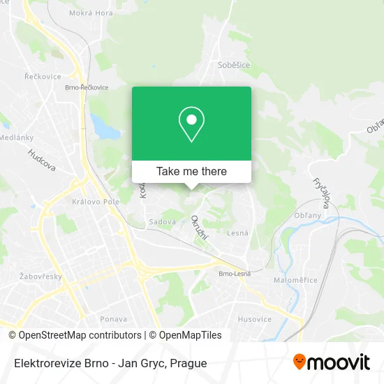 Карта Elektrorevize Brno - Jan Gryc