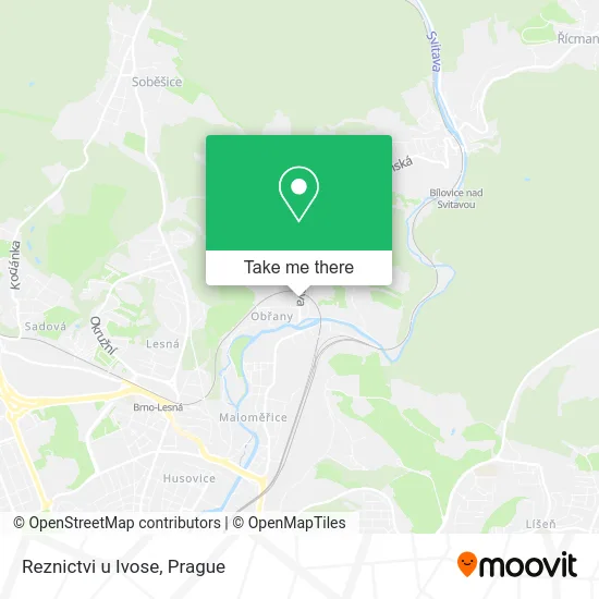 Карта Reznictvi u Ivose