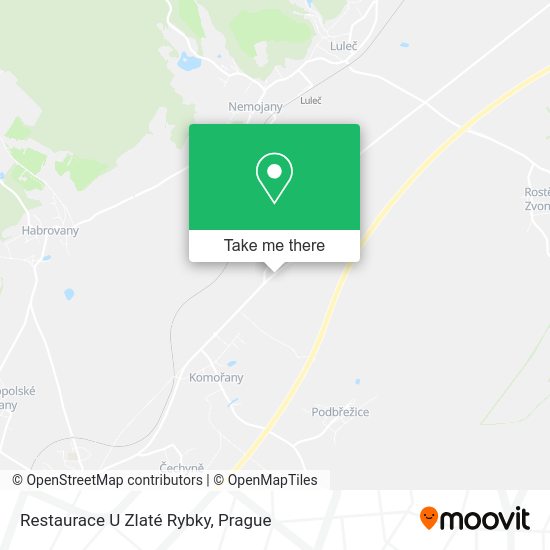 Карта Restaurace U Zlaté Rybky