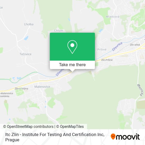Карта Itc Zlin - Institute For Testing And Certification Inc