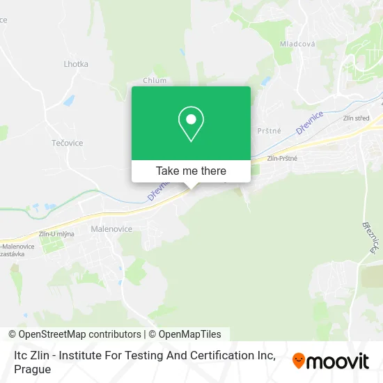 Карта Itc Zlin - Institute For Testing And Certification Inc