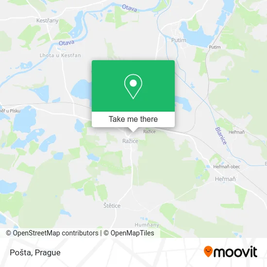 Карта Pošta