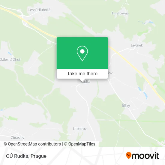 Карта OÚ Rudka