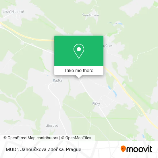 Карта MUDr. Janoušková Zdeňka