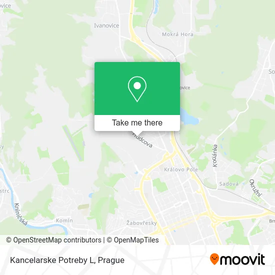 Карта Kancelarske Potreby L