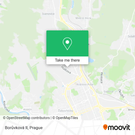 Карта Borůvková II