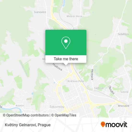 Květiny Gelnarovi map