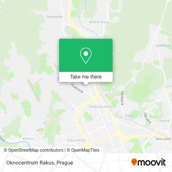 Карта Oknocentrum Rakus