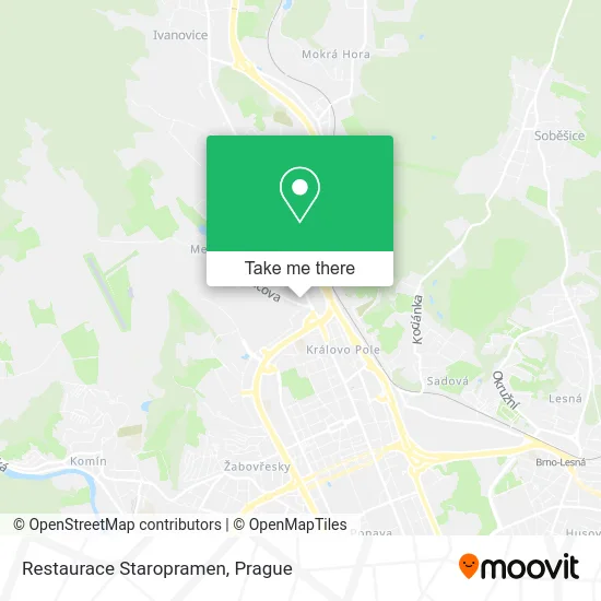 Карта Restaurace Staropramen