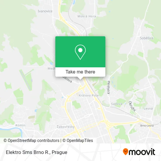 Карта Elektro Sms Brno R.