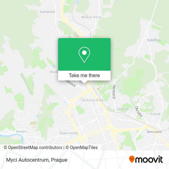 Карта Mycí Autocentrum