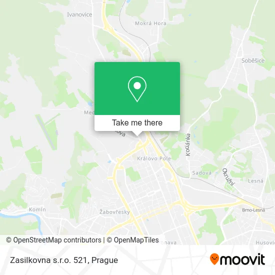 Карта Zasilkovna s.r.o. 521